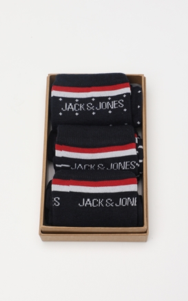 JACK & JONES-Ανδρικές κάλτσες σετ των 3 JACK & JONES 12198331 JACARBO ORGANIC GIFTBOX
